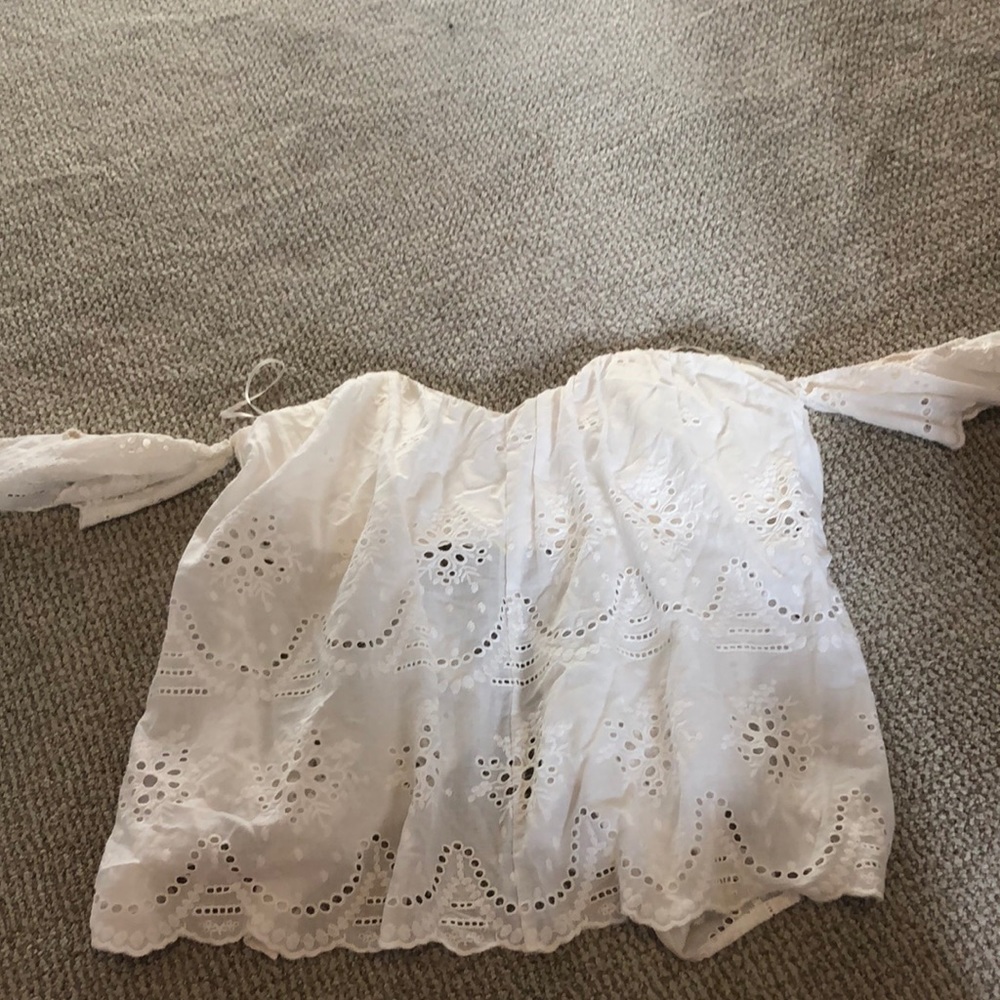 Off the shoulder open back top